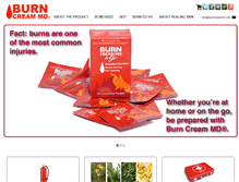 Tablet Screenshot of burncreammd.com